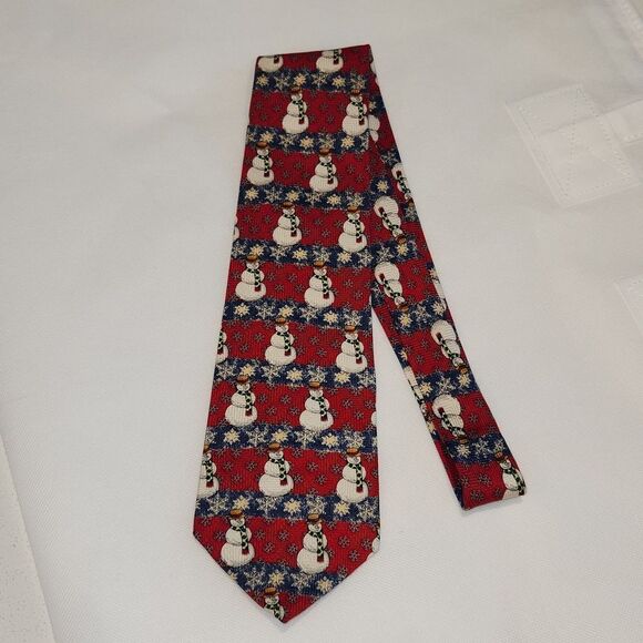 FN Christmas Snowman Tie - Picture 2 of 5